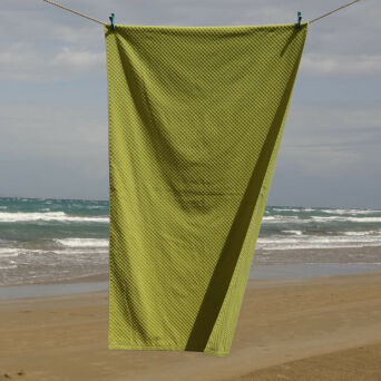 Ręcznik plażowy jednokolorowy LIMONKA 100x170 frotte portugalski