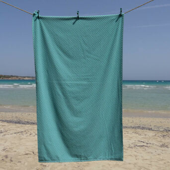 Ręcznik plażowy jednokolorowy TURKUS 100x170 z Portugalii