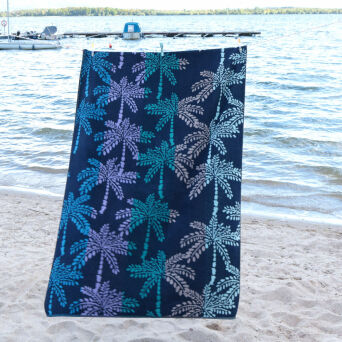 Ręcznik plażowy KORSOU 100X170 hiszpański niebieski