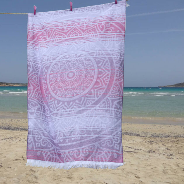 Ręcznik plażowy MANDALA KARINA lila fouta