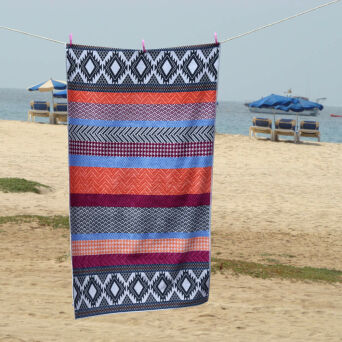 Ręcznik plażowy portugalski 100x180 wzór meksykański