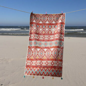 Ręcznik plażowy 180x100 portugalski z azteckim wzorem